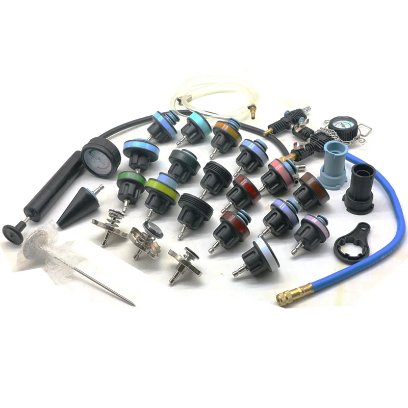 28 шт. автомобильный детектор утечки воды из бачка унитаза радиатор насос давления тестер комплект системы охлаждения охлаждающей жидкости вакуумной чистки