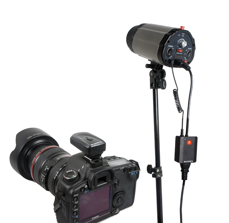 WanSen AC-04 Channels Wireless Radio Studio Flash Trigger for Cannon for  Niko0n for So0ny DSLR Camera With Single-point Hot Sh