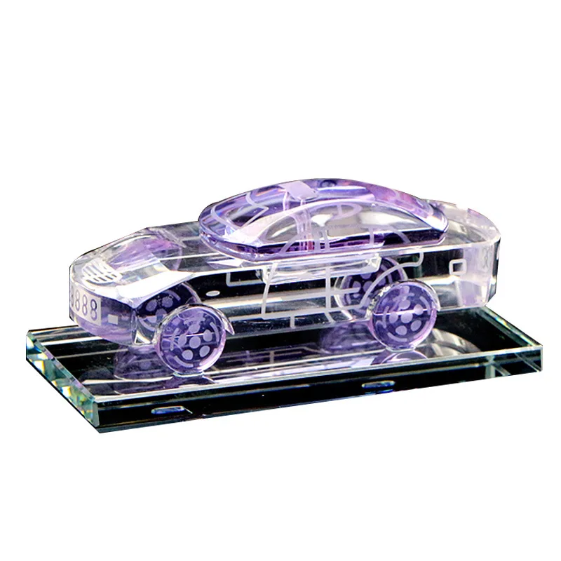 Crystal Glass Car Model Souvenir - Perfect Gift Idea