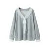 Light gray floral top