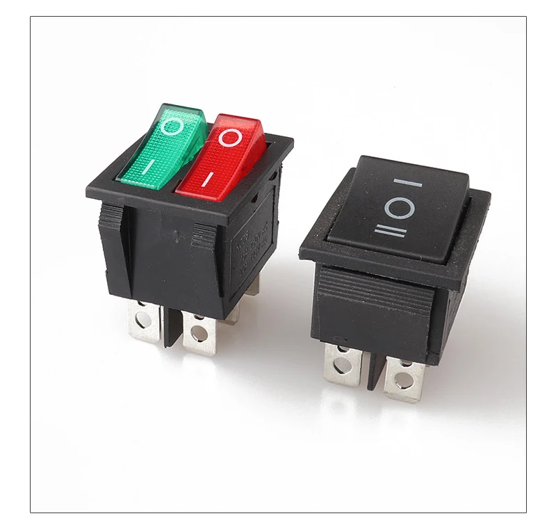 KCD8-101N-6P Rocker Switch - Reliable 2 Pole Electrical Solution
