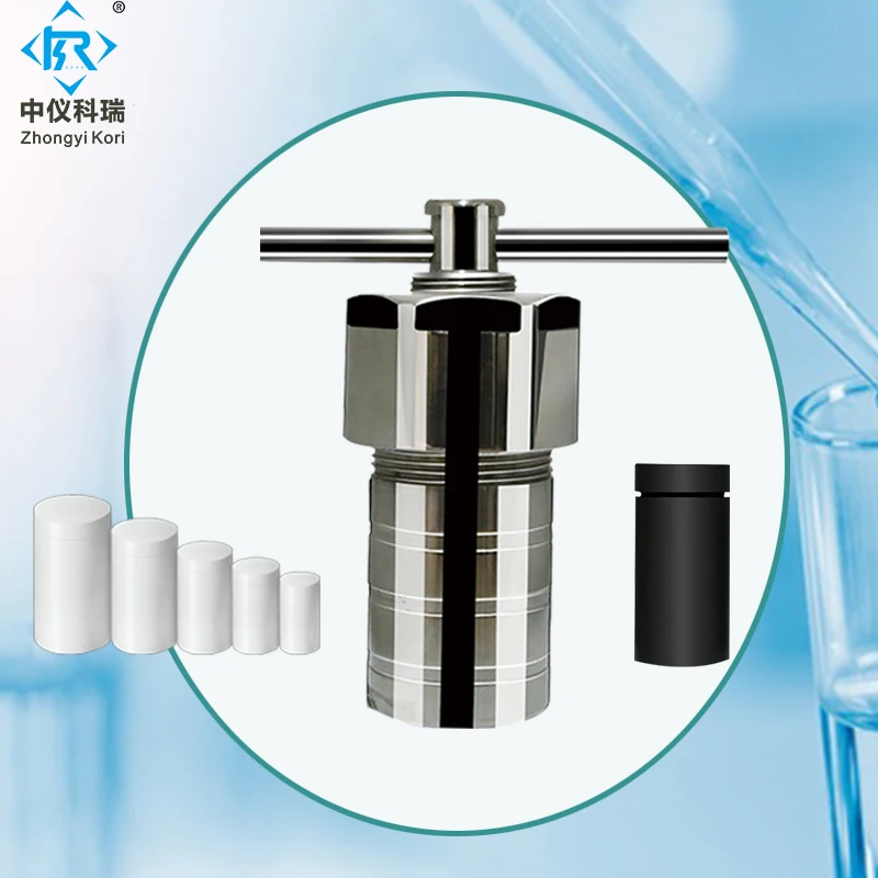 Autoclave Reactor 25ml to 500ml Hydrothermal Reaction Kettle with Ptfe or Ppl Chamber