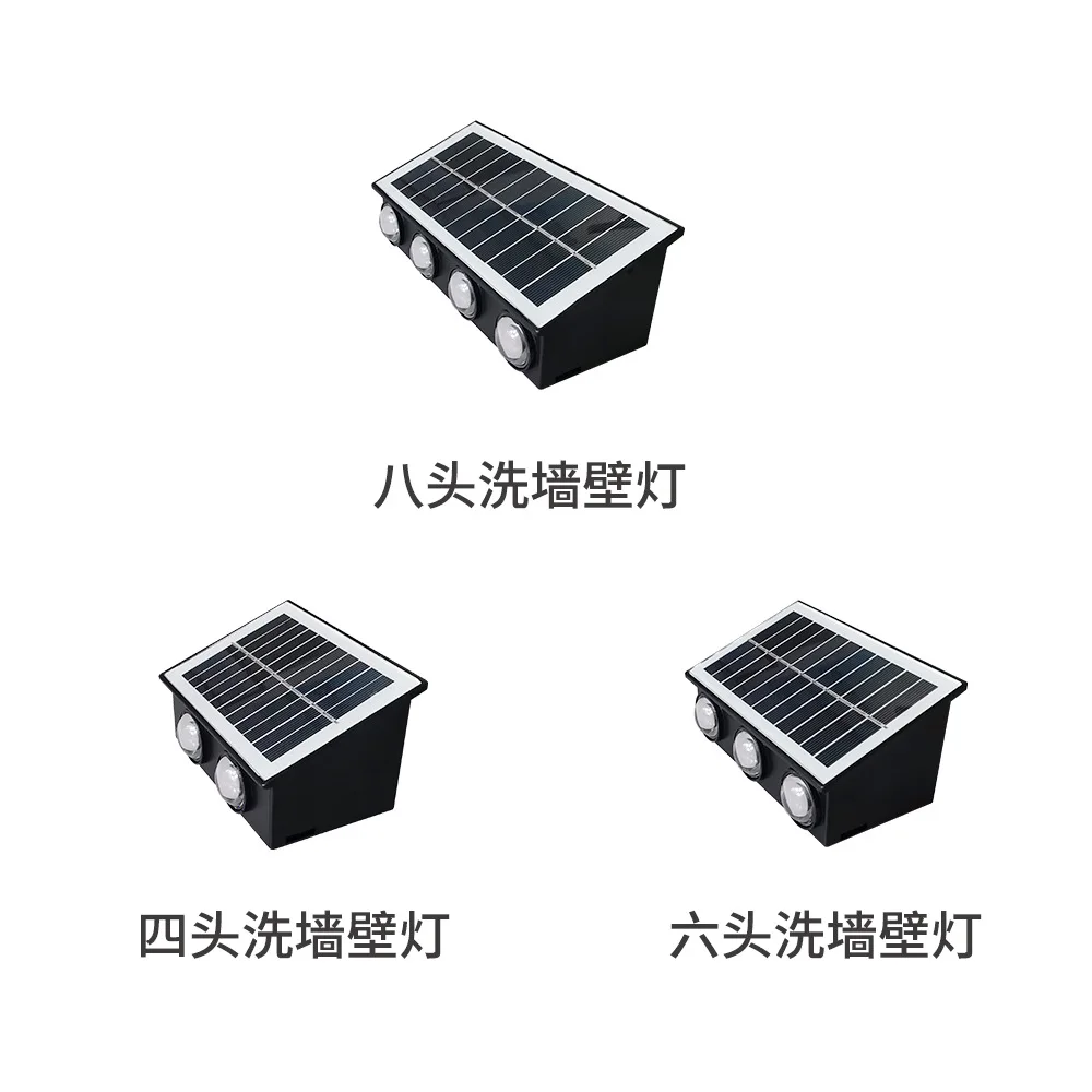 Solar Led Light IP65 Waterproof Outdoor Balcony Courtyard Street Landscape Garden Decor Wall Lamp