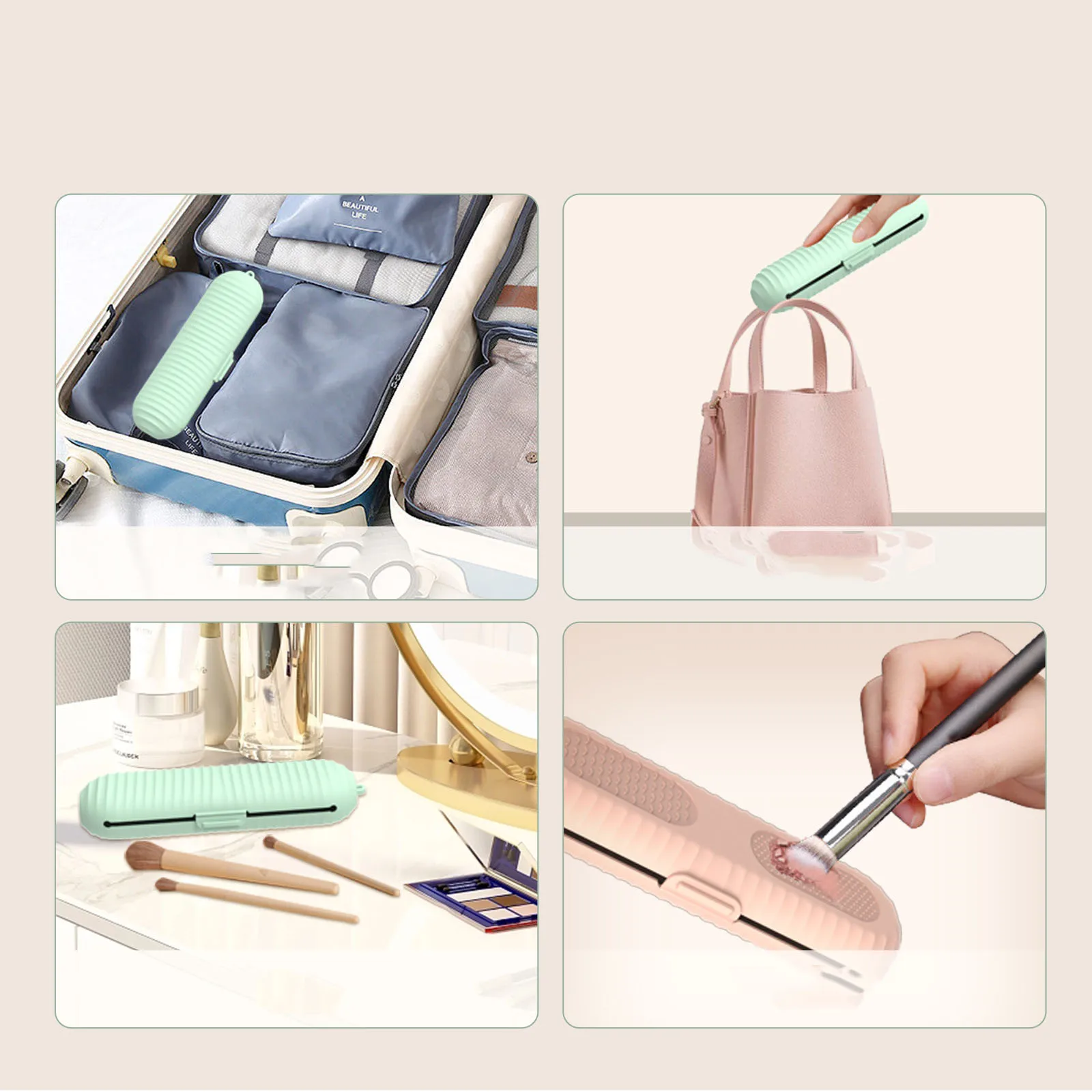 product 5 piece daily kitchen silicone utensil set non stick magnetic suction kitchenware including cooking shovel utensil-12