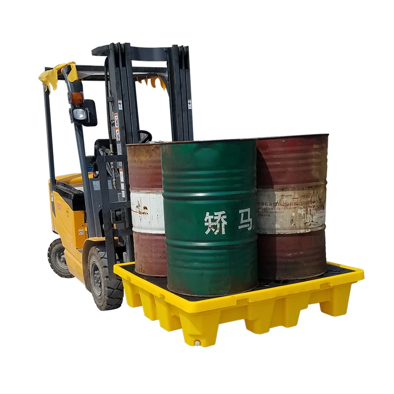 high quality IBC anti drum Spill tray 4 drum spill containment pallet for oil chemicals