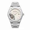 creamy white dial watch