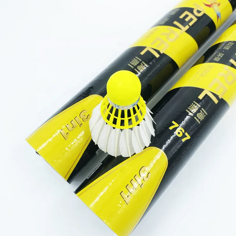 Class A Duck Feather Badminton Shuttlecock BWF Approved Shuttlecock Badminton High Durable Feather Shuttlecock supplier