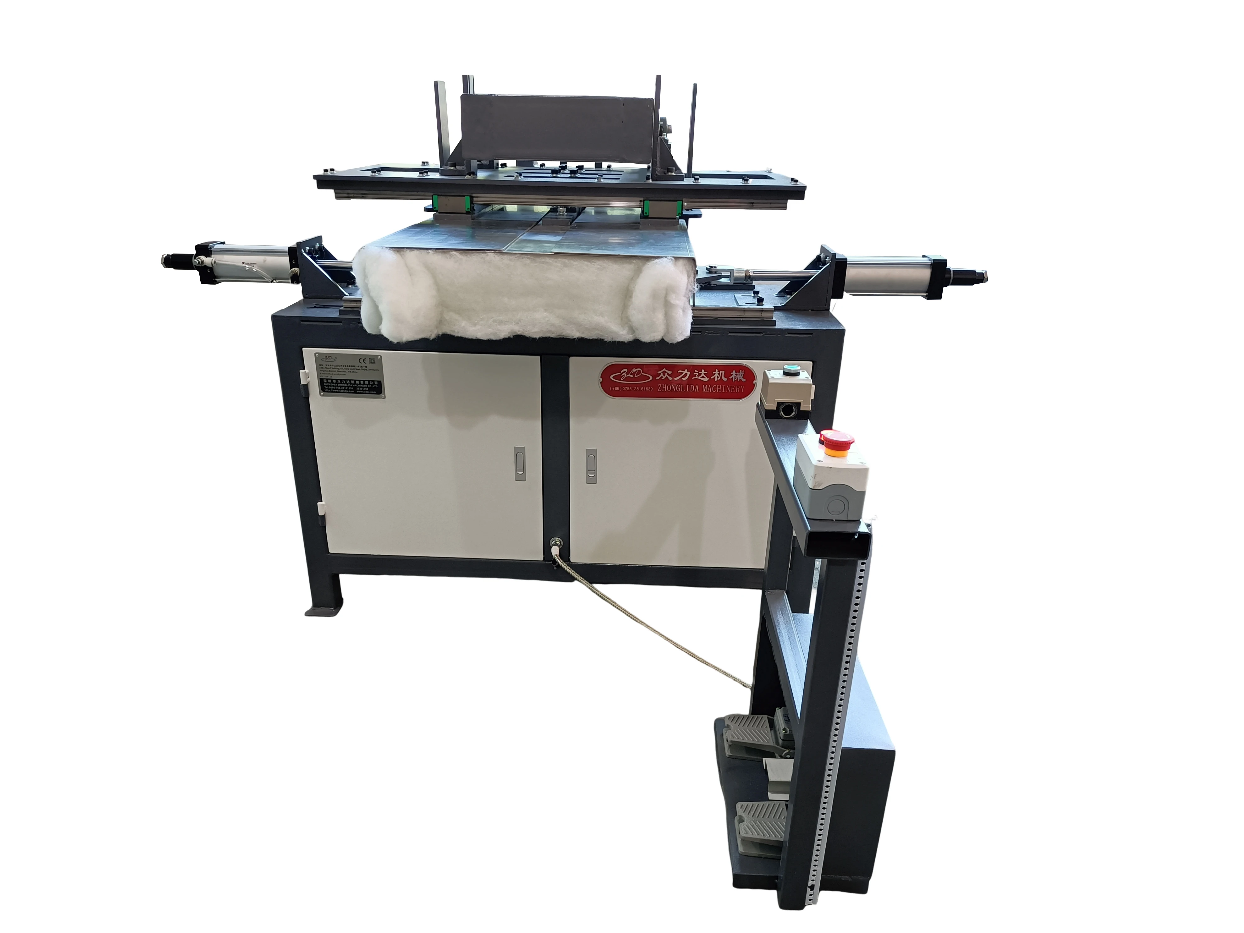 Semi-Automatic Hydraulic Cushion Covering Machine for Furniture for Manufacturing Plants Online Sales for Factories