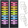 Black - Pack of 2 10 Name Tag Pockets
