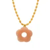 Lotus root color necklace