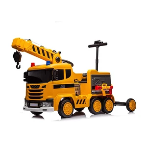 2.4G RC Battery Powered Controllable Children's Engineering Vehicle Truck Toy Cable Car