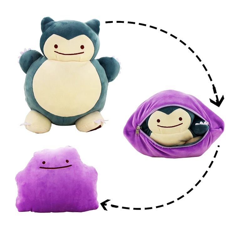 reversible plush doll