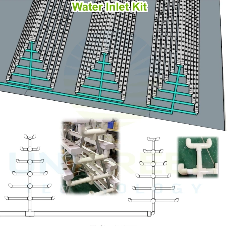 NFT System Rack Hydroponic Greenhouse Lettuces A-type NFT Channel ...