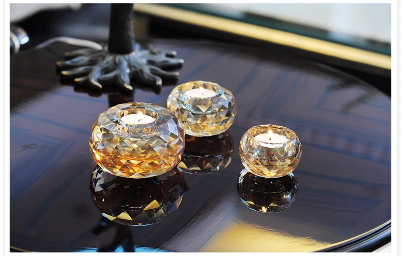 
 MH-ZT0060 Рождественский декоративный подсвечник с желтым чайным свечом  