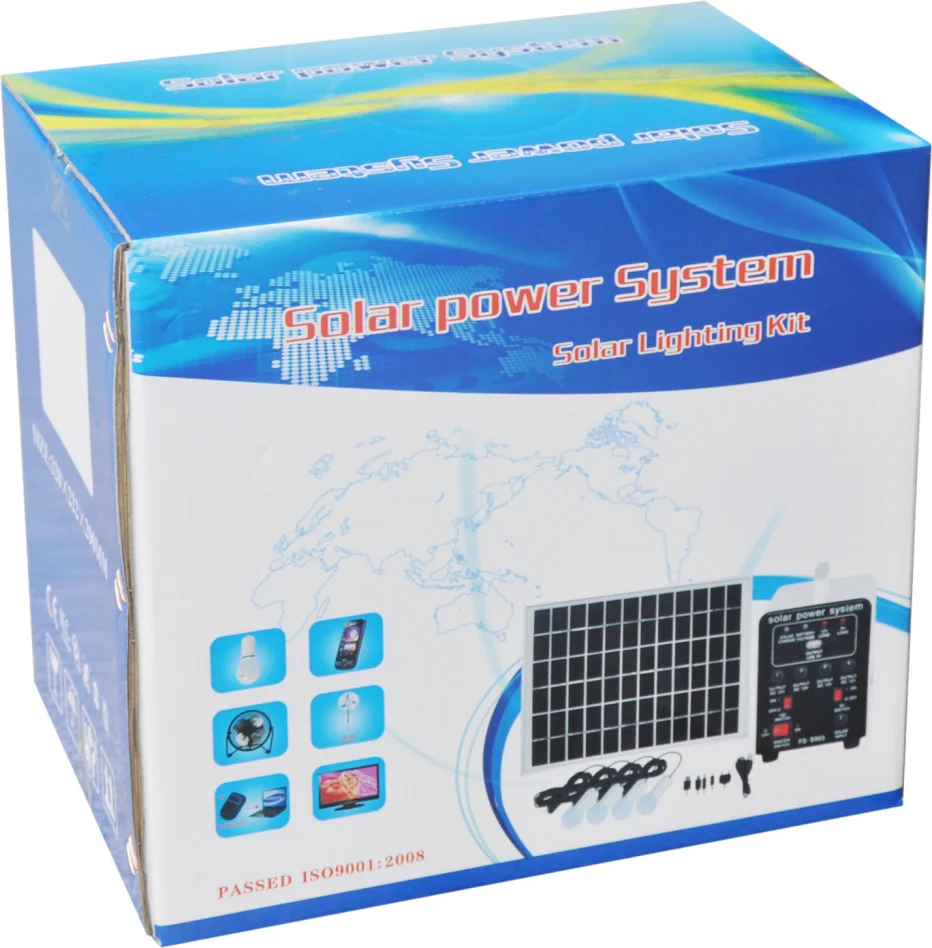 Customized high quality Generator Solar Energy Lighting Kit Lighting Solar System from China supplier