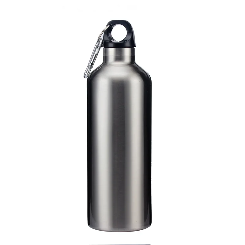 Leak Proof Sports 16oz Water Bottle With Lid And Straw Stainless Steel ...