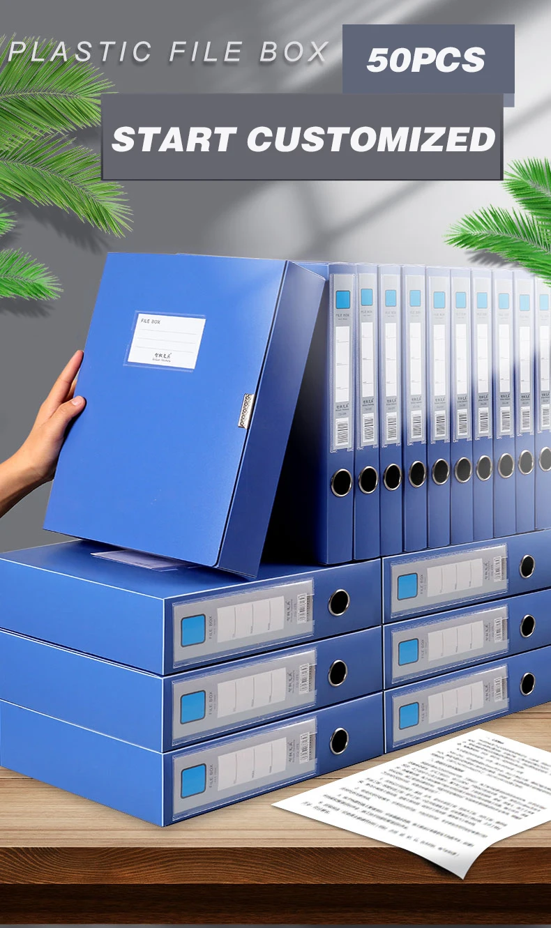 Wholesale Customization Large Capacity Thickened A4 File Office Plastic