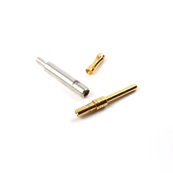 custom non-standard high precision clip loaded female terminal brass contact pins