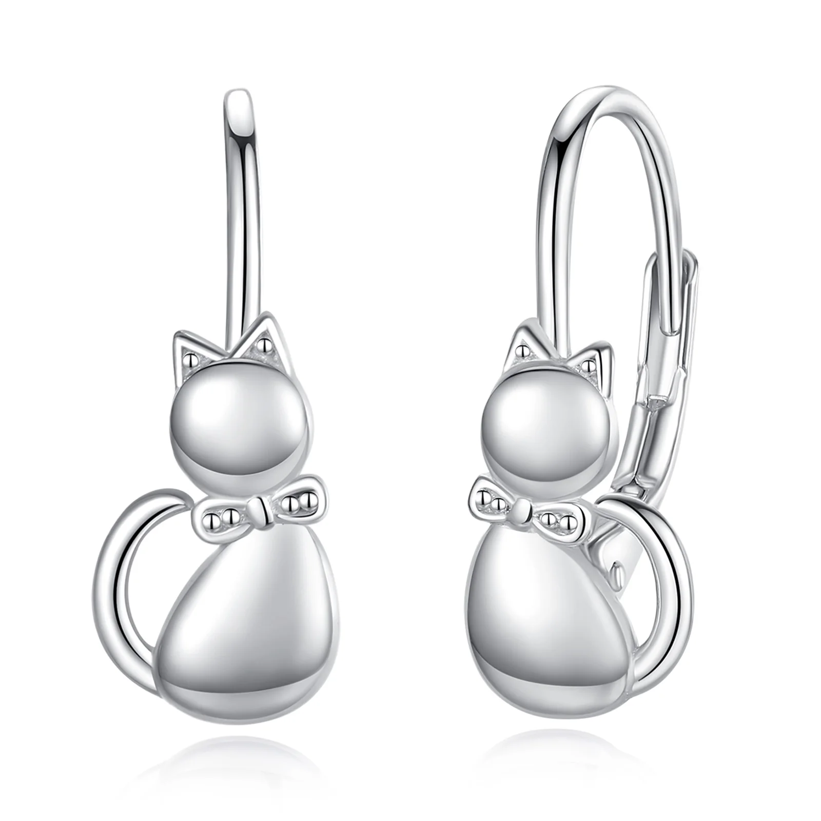 TATIANA☆[SILVER925] Lovely Cat Jelly Earring Amazon.com: Lovely Cat Dangle Stud Earrings S925 Sterling