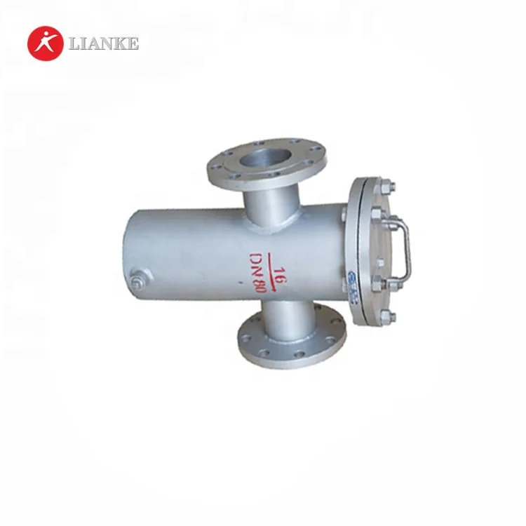 DN80 PN16 Flanged Connection 200 Mesh Stainless Steel Big Basket Strainer Industrial