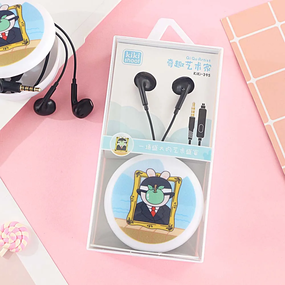 Kiki☆ Kiki-395 Wired Earphones - Cute, High Quality Music Headphones