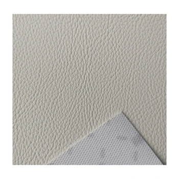 PVC Leather with Embossed Pattern Water-Resistant and Elastic for Motorcycle Cover Car Seat or Sofa Knitted Backing