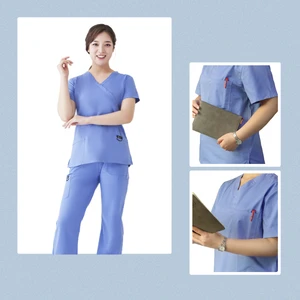 High Quality Women's Nursing Scrubs Suit Breathable Hospital Uniforms for Comfort for Nurses and Medical Staff