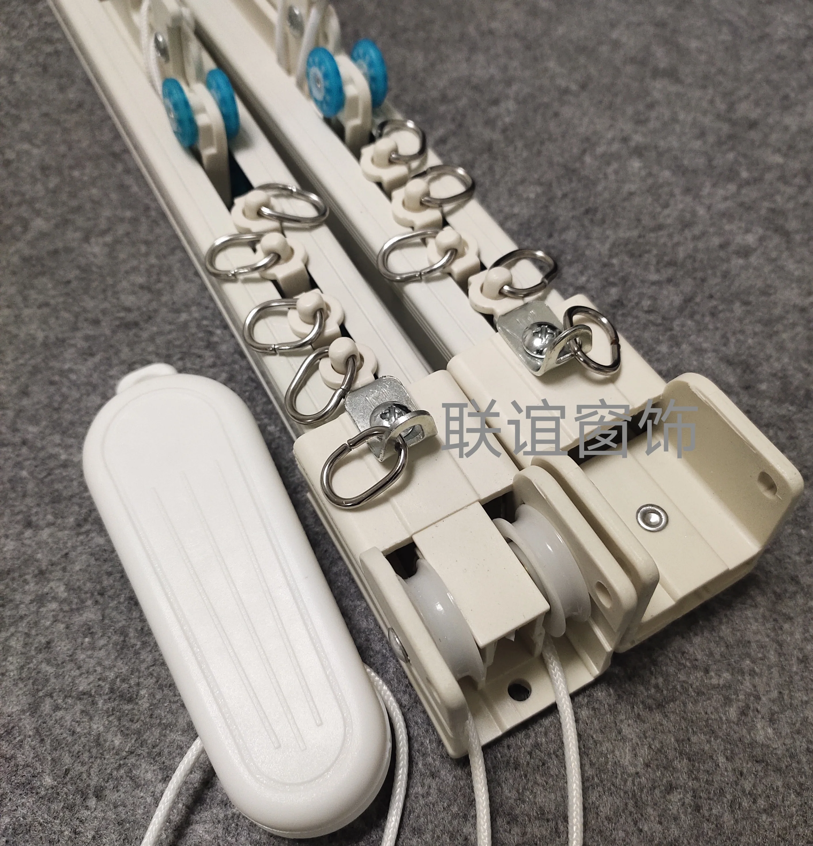 Heavy Duty Curtain Track for Hotel Project Ceiling Curved Double Rail