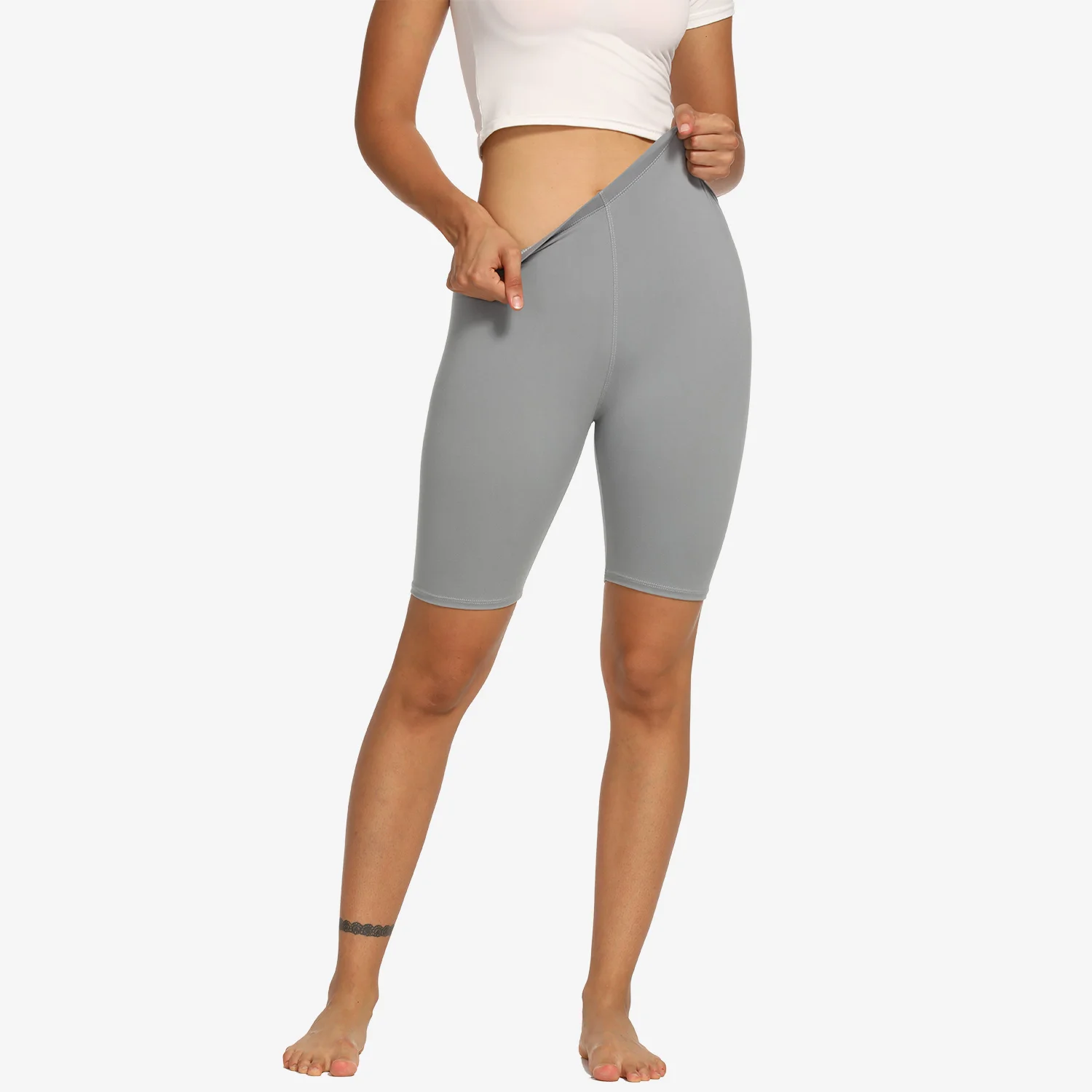 Ropa Deportiva Mujer Merlvida Cintura Alta Leggins Cortos Mujer