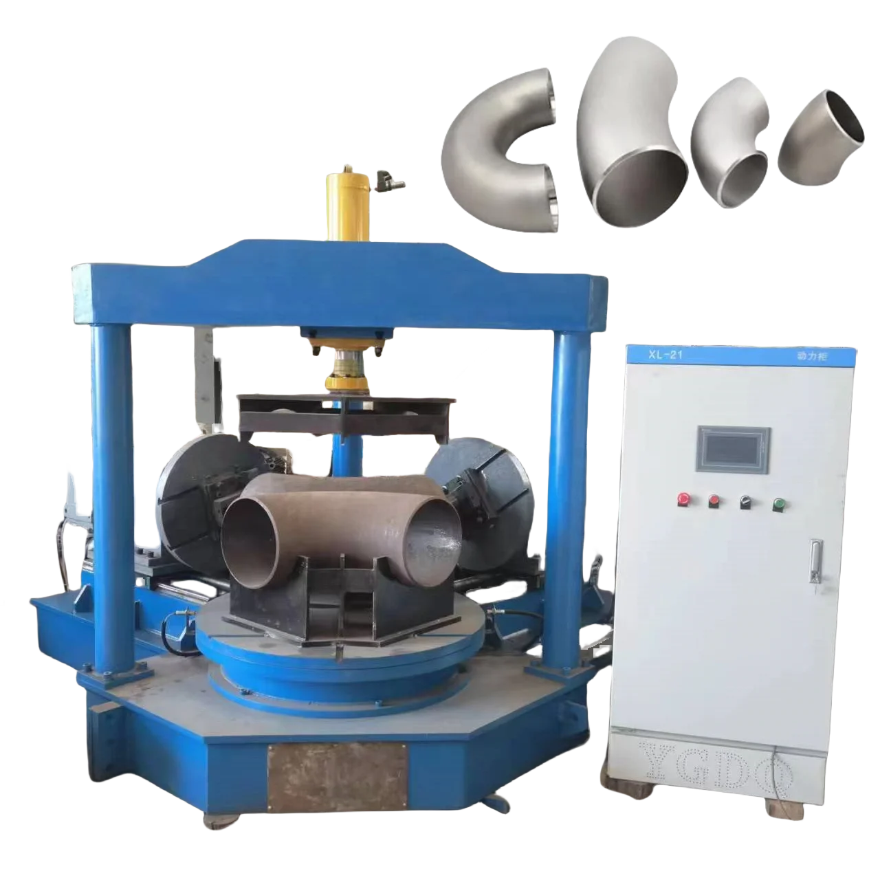 Elbow Bevelling Machine Reliable Tool for Elbow Welding Prep Elbow Pipe Fittings Equal Tee Beveling Machine