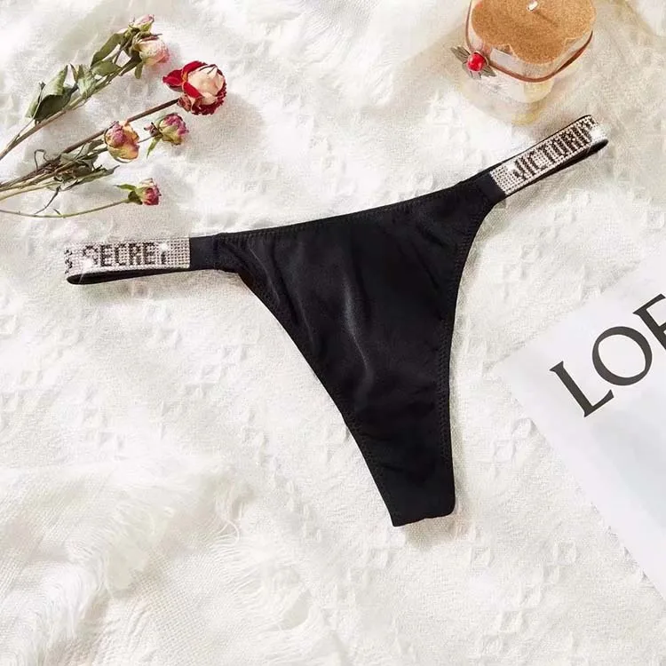 Women's Low-Rise Reverse G String Bikini Thong Designer Thong with Knitted Weaving Low Price Butt Plug