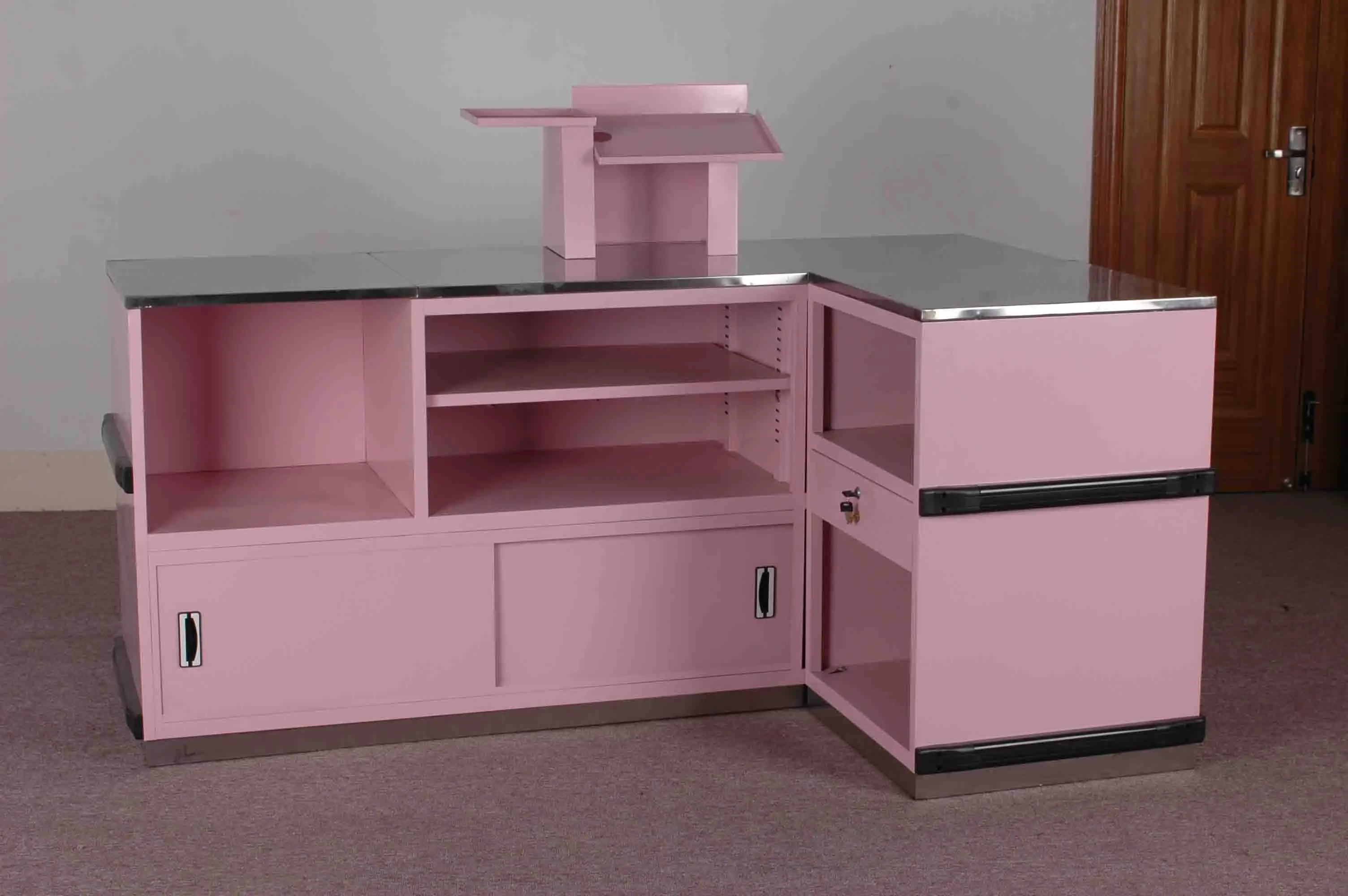 Top Design Cash Register Desk Checkout Counter Bancone Cassa Super