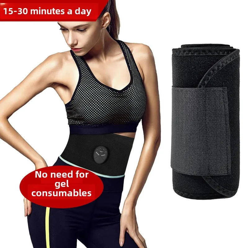 EMS Muscle Stimulator Electro Stimulator Muscle Fitness Belt Waist Trainer Belt for Women and Man