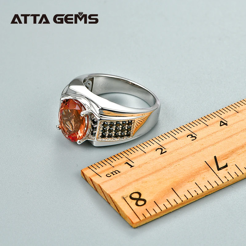 Zultanite Gemstone Rings for Men Solitaire 925 Sterling Silver Created  Color Change Oval Cut Diaspore Ring Gifts Fine Jewelry