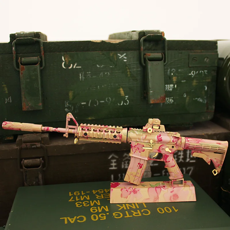 Mini Goat Toy Guns Metal Assembles AR15 1:3 Weapon Christmas