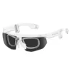 White Frame + Sunglass Lens + Prescription Insert