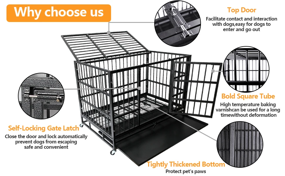 Dog Kennels Cages Collapsible Adult Sale Big Dogs Outdoor Strong ...