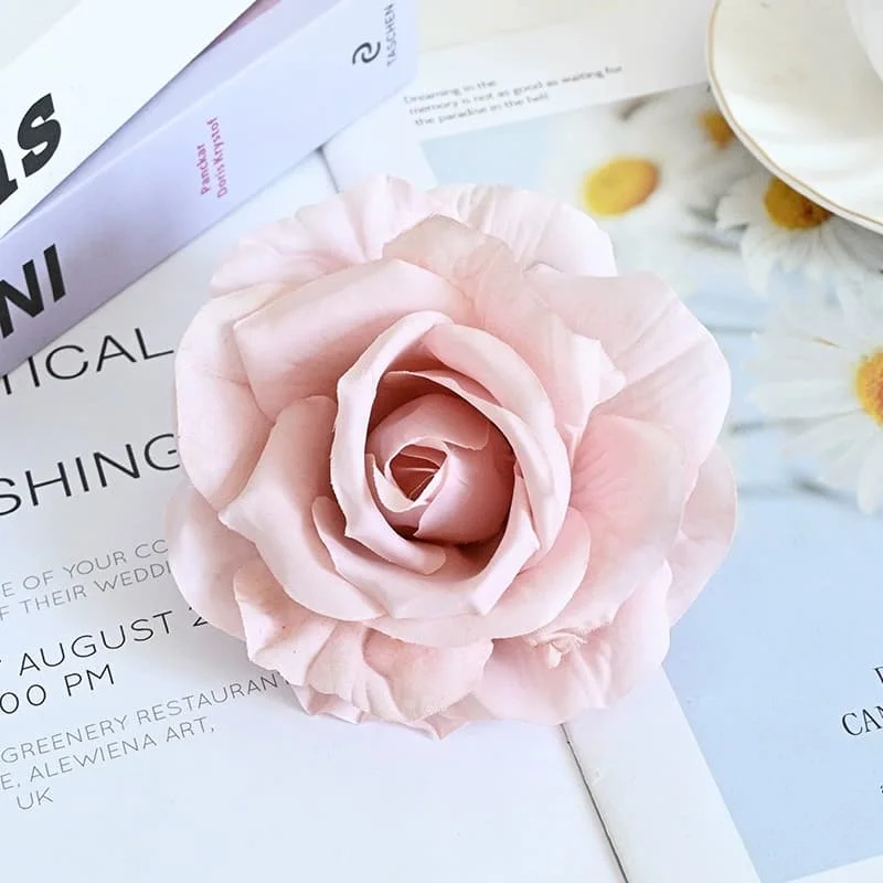 Hochwertige knstliche Rose Blumen Kopf Seide Blumen Rosen Groe Blumen  kpfe Rosa Rose fr Zuhause Weihnachten Hochzeits dekoration| Alibaba.com