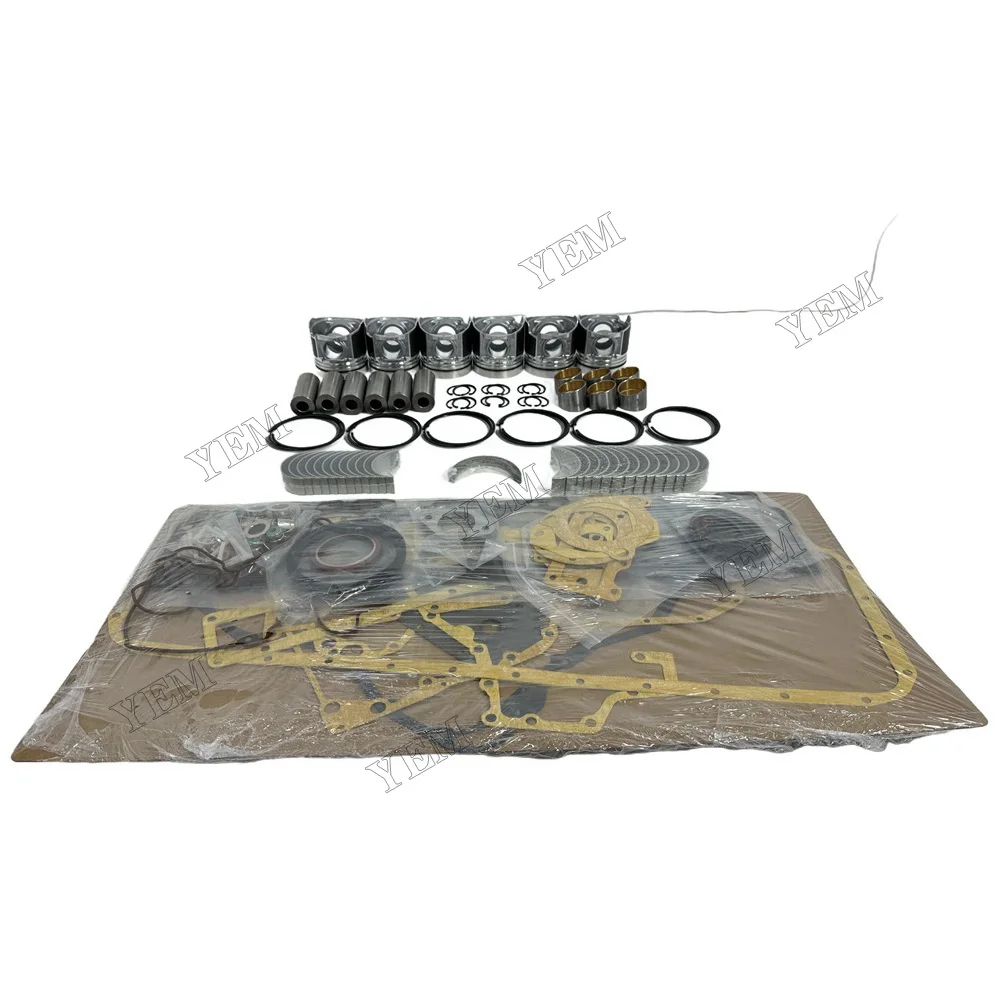 For Hino W06D Overhaul Kit With Piston Rings Full Gasket Set Bearings Engine Parts 4