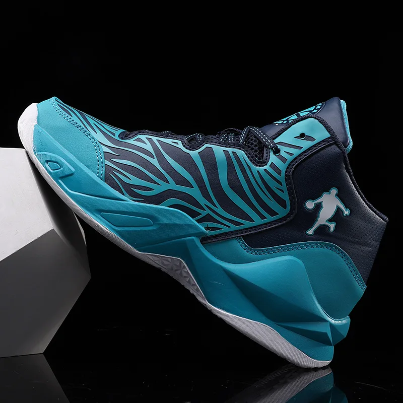 Высокие амортизирующие мужские баскетбольные ботинки, Нескользящие мужские баскетбольные ботинки