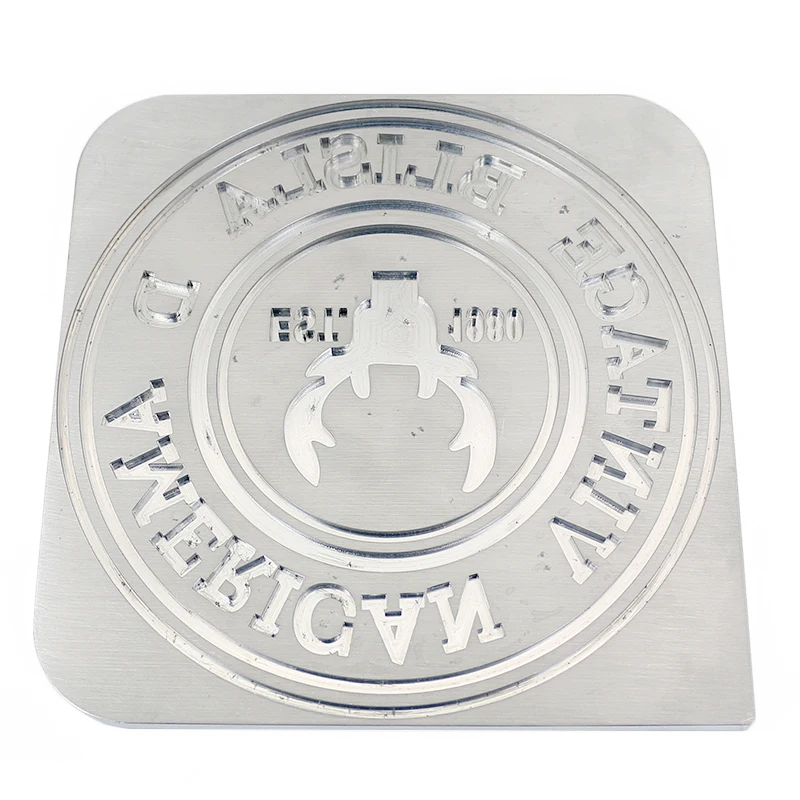 Aluminum Embossing Die for Custom Aluminum 3D Clothing T-shirt Leather Embossing Machine