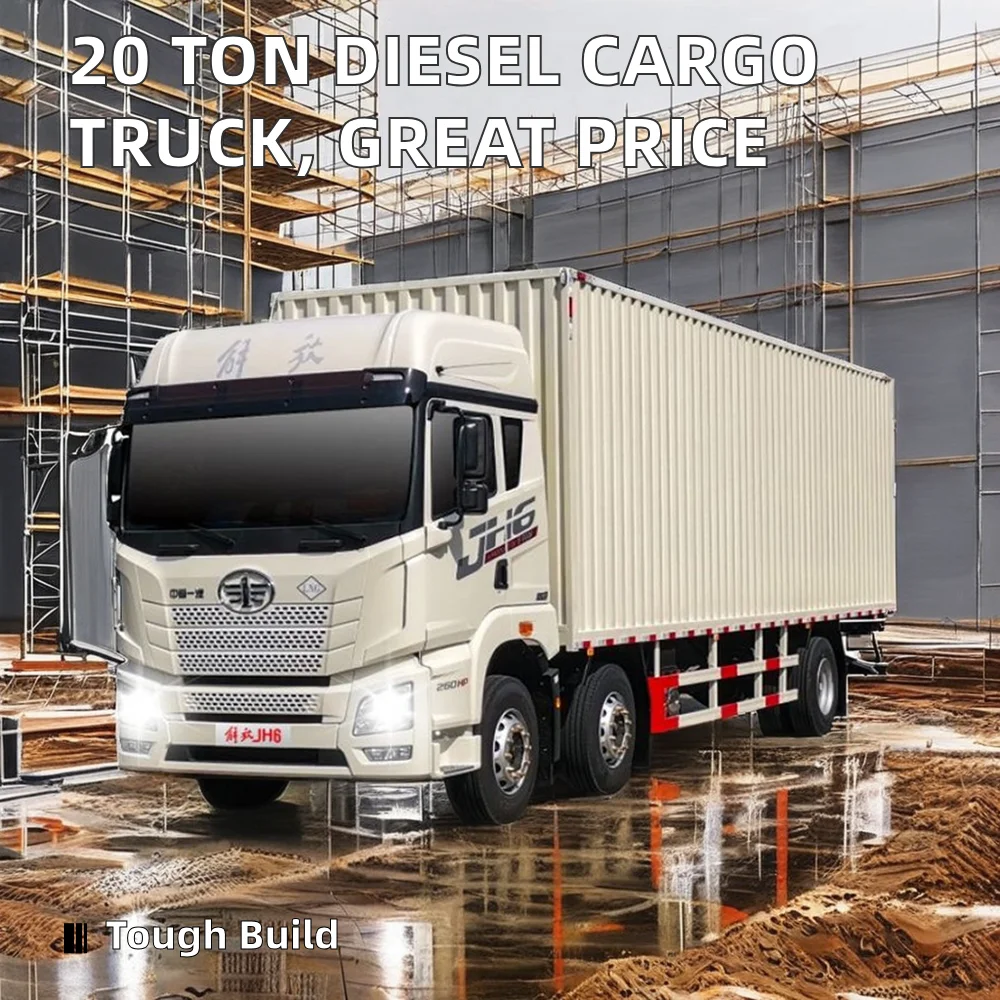 Factory Direct Mini Cargo Truck 6x6 Petrol Van with Single Row Rear Camera Euro 5 Emission Standard New Condition