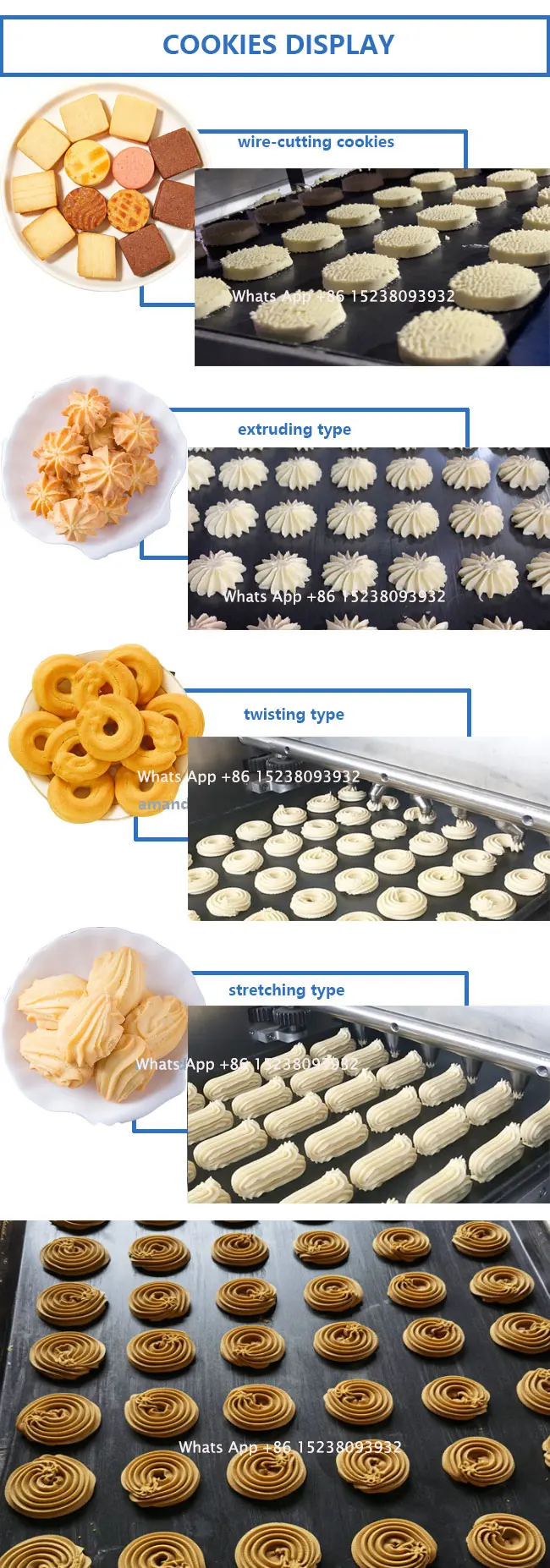 MOXIN Double ColorExtrusion and Wire Cutter Meringue COOKIE Dough Cut Small Biscuit Danish Butter COOKIEs Make Machine Price