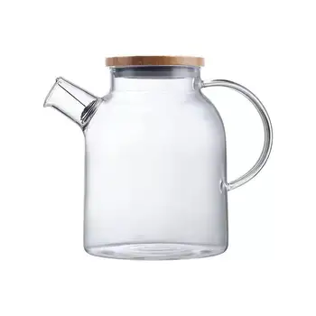 Hot-Product Glass Teapot Kettle with Safe Filter Coil Iced Tea Pitcher - 1600ml/56oz