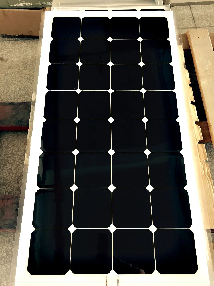 Sunpower cell solar panel 18V 12V 100W 150W 200W semi flexible solar panel for boat yacht bus 12V domestic appliance panel solar from China supplier