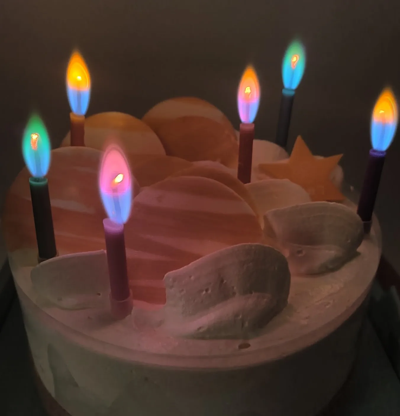 Rainbow Flame Happy Birthday Candles Wholesale Colorful Kids Candle