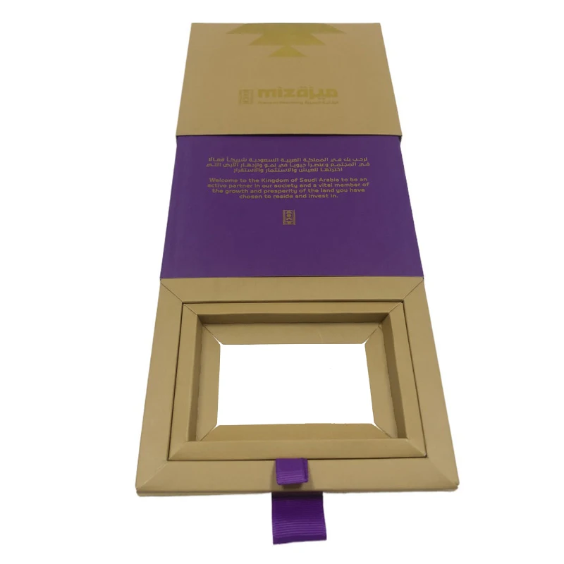 Custom NFC Card Paper Push Slide Card Packaging