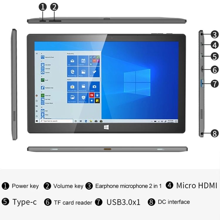 jumper ezpad 8pro 2in1パソコン New Arrival Jumper EZpad 8 Tablet PC - 10.1 Inch, 4GB RAM, 64GB