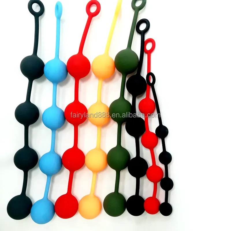 Beginner Silicone Small Anal Beads Butt Plug Ball Pull Ring Anal Stimulator Ass Butt Beads G Spot Anus Masturbation Erotic Goods