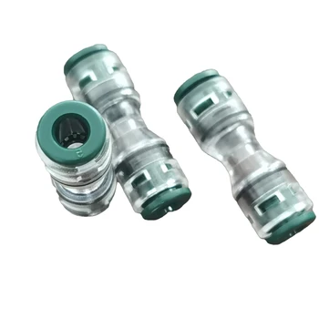 Straight Blown Optical Fiber Microduct Reducer Connector Push In Microduct Connector Air Blown Cable Connector